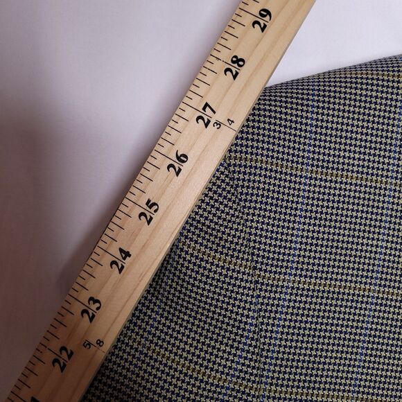 Canali Wool Blazer Mens Brown Houndstooth Italian 2 Button Single Breasted - Picture 11 of 15